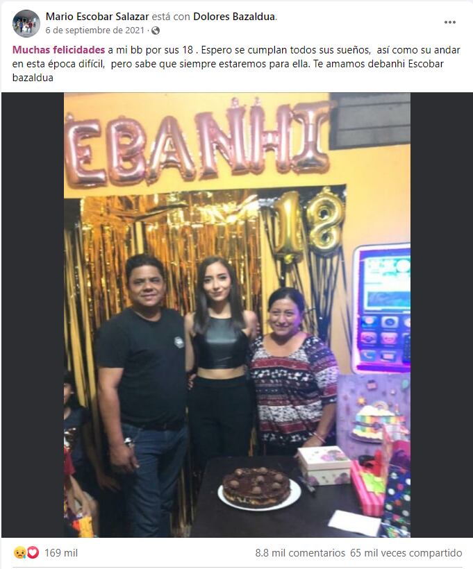 Debanhi Escobar, un conmovedor recuerdo en el que sería su cumpleaños 19