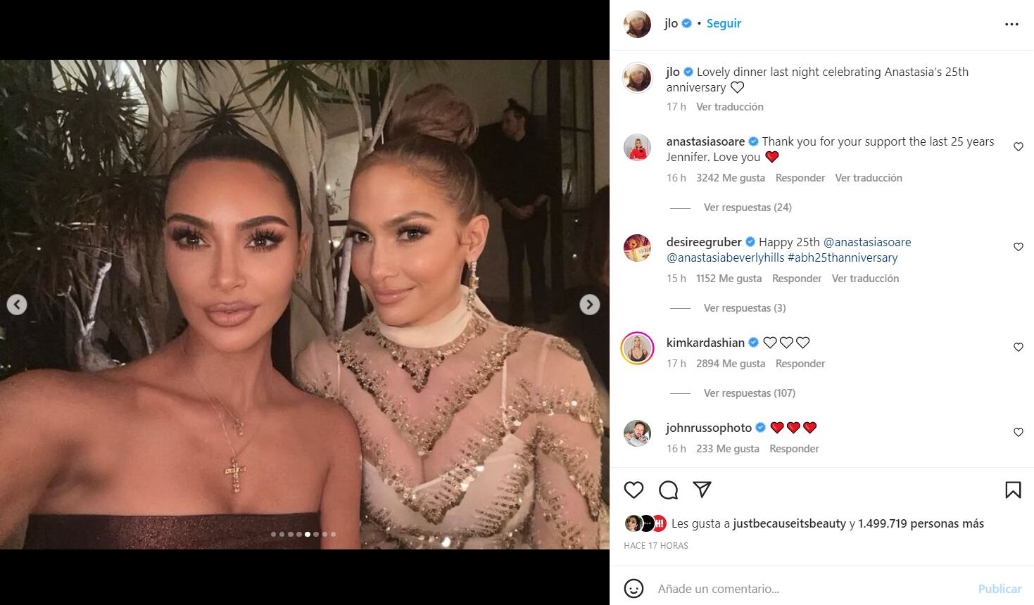 Jennifer Lopez presume sus tonificadas piernas en un elegante vestido de Valentino