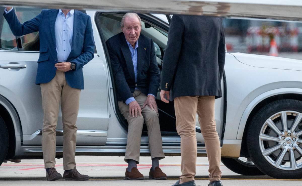 El rey Juan Carlos I de España se encontró con su nieto Pablo Urdangarin