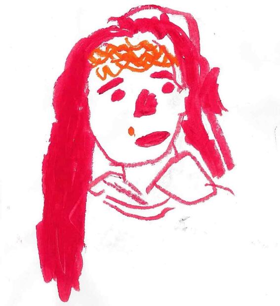 El retrato de Kate Middleton hecho por el príncipe Louis / Foto: Instagram