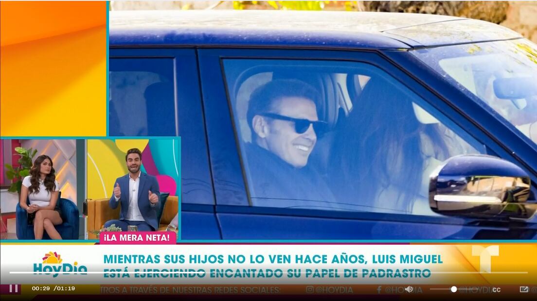 Señalan a Luis Miguel por llevar a las hijas de Paloma Cuevas a la escuela