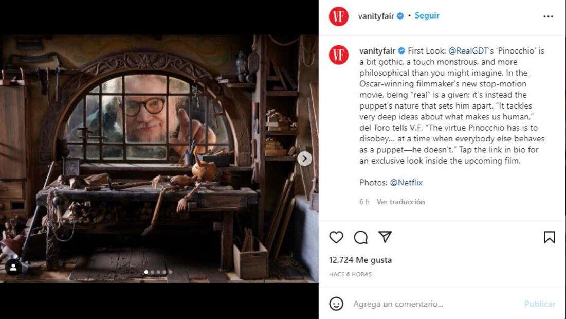 Guillermo del Toro revela las primeras imágenes del stop motion de “Pinocho”