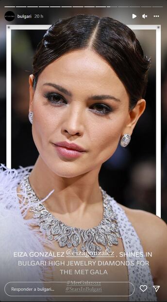 Los fabulosos 144 diamantes de Eiza González para la noche del MET
