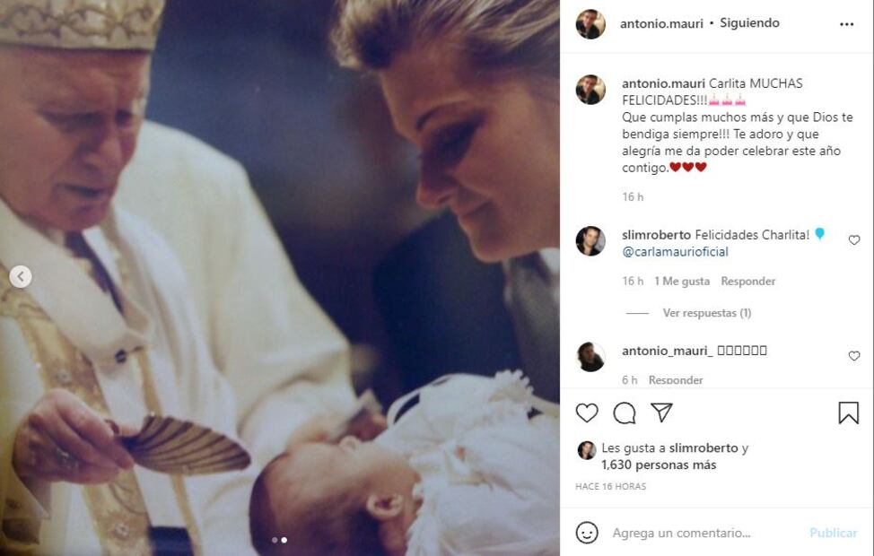 Toño Mauri publica emotivo mensaje por el cumpleaños de su hija Carla