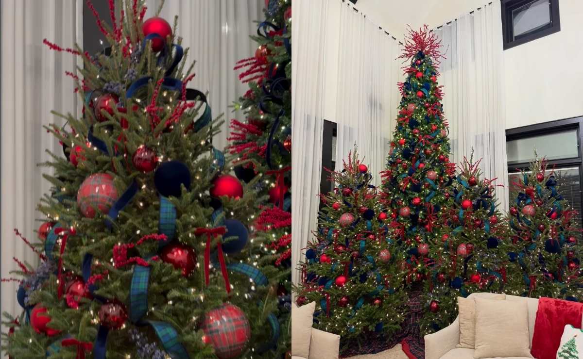 La decoración navideña de Ángela Aguilar y Christian Nodal / Fotos: Instagram @juancamiloeventplanner