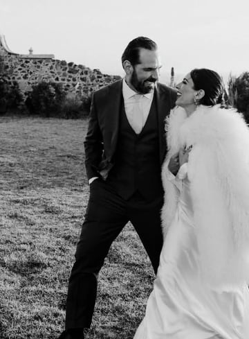 Ana Brenda y Zacarías Melhem en su boda / Foto: Instagram