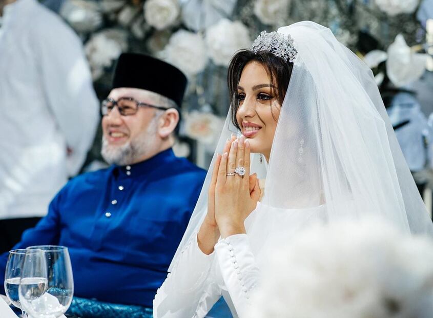 El rey de Malasia y modelo rusa se divorcian tras 7 meses de casados por escándalo sexual