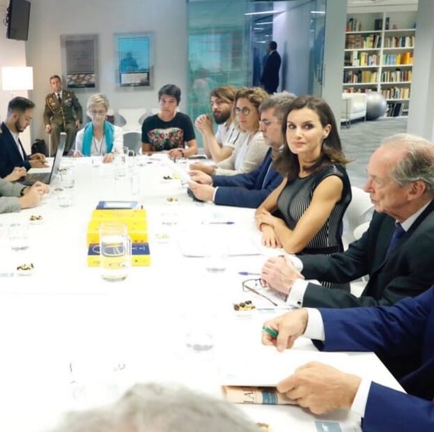 Letizia Ortiz, reina de España, asistió a la segunda reunión del Consejo Asesor de la Fundación del Español Urgente