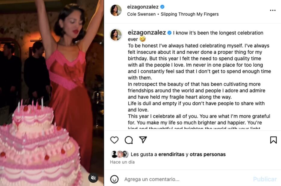 El cumpleaños 34 de Eiza González / Instagram