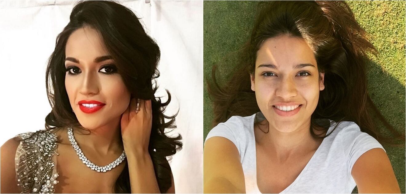 La concursante argentina, Claudia Barrionuevo, se sumó a esta iniciativa. Fotos: Instagram/Twitter