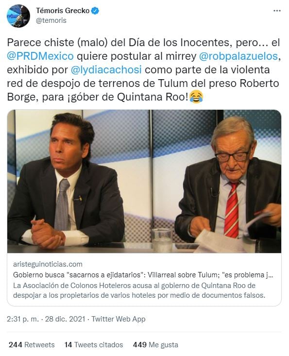 Roberto Palazuelos demandará a Lydia Cacho