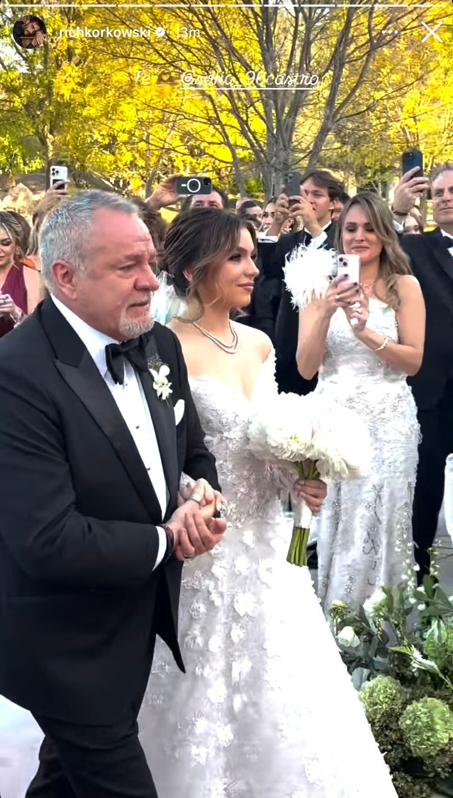 Boda Sofía Castro y Pablo Bernot / Foto: Instagram