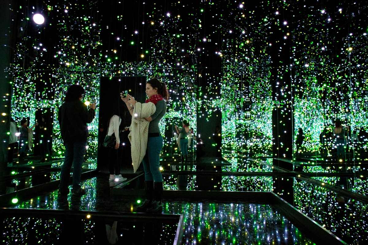 La obra de Yayoi Kusama en el Museo Tamayo (Foto: AP)