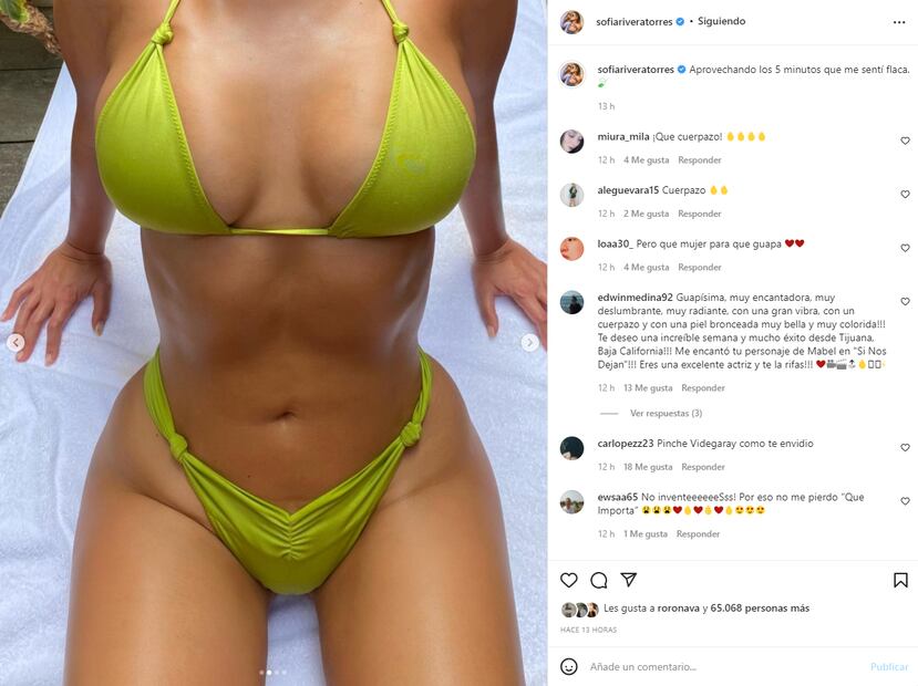 Sofía Rivera Torres imita a Kim Kardashian con un posado muy sensual en bikini