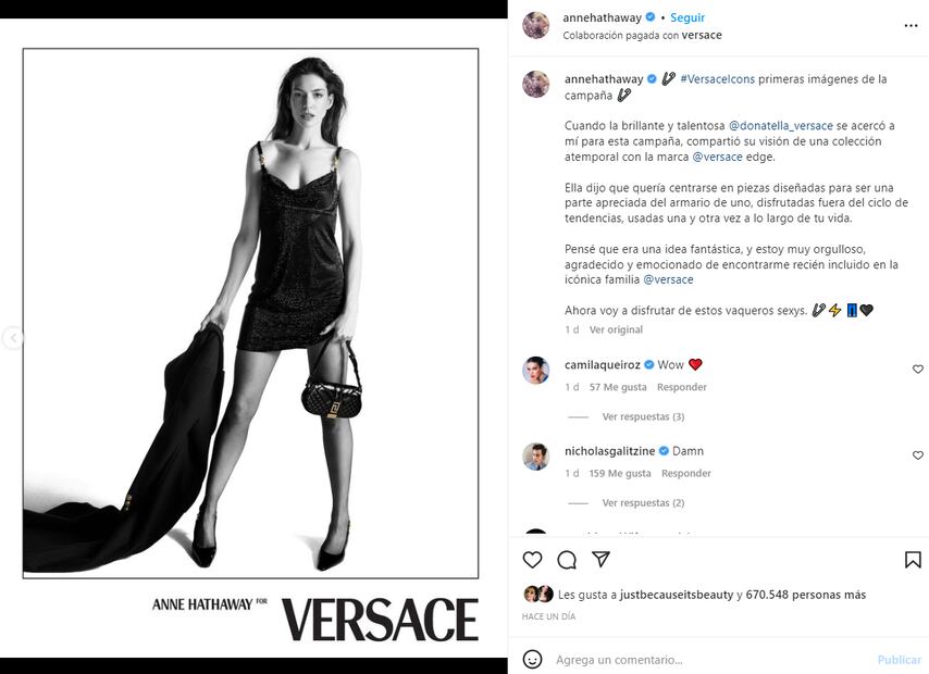 Anne Hathaway, en jeans y corsé demuestra por qué es un ícono de la moda