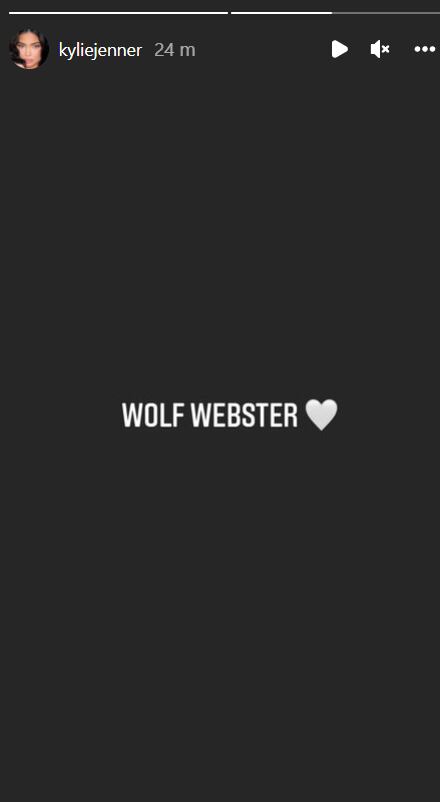 Kylie Jenner nombra a su hijo Wolf (Lobo) Webster