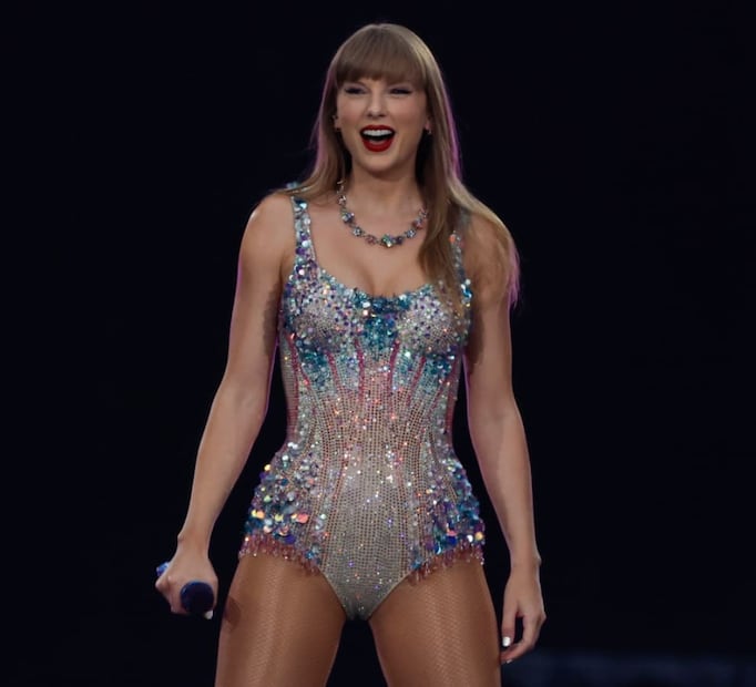Taylor Swift durante su concierto en el estadio Santiago Bernabéu de Madrid / EFE