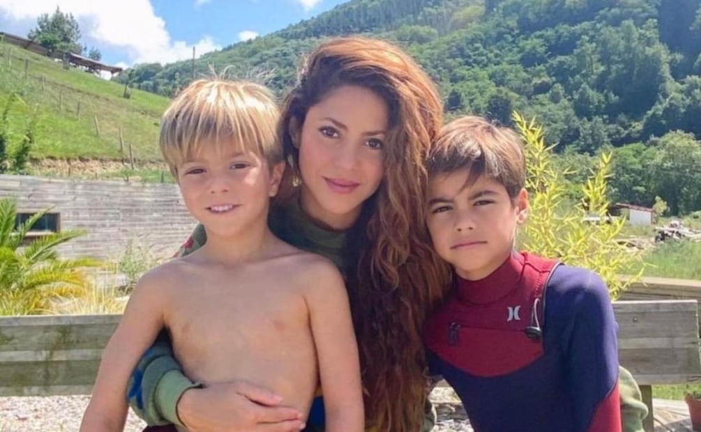 Shakira junto a sus hijos / Foto: Instagram 