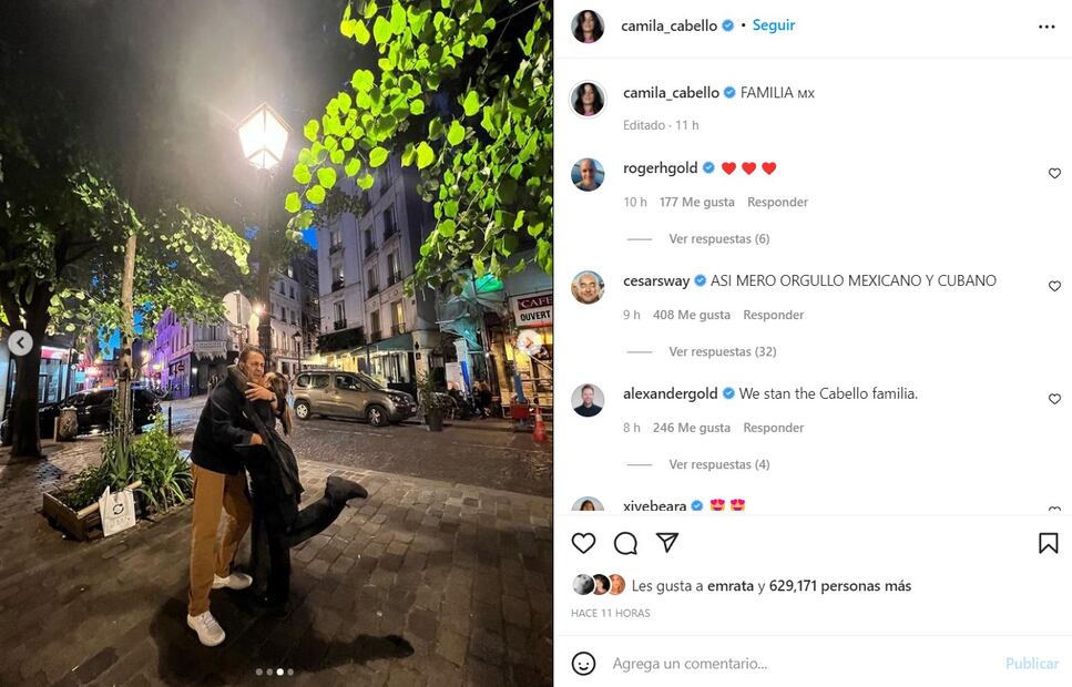 Camila Cabello presume a su familia durante vacaciones en Europa