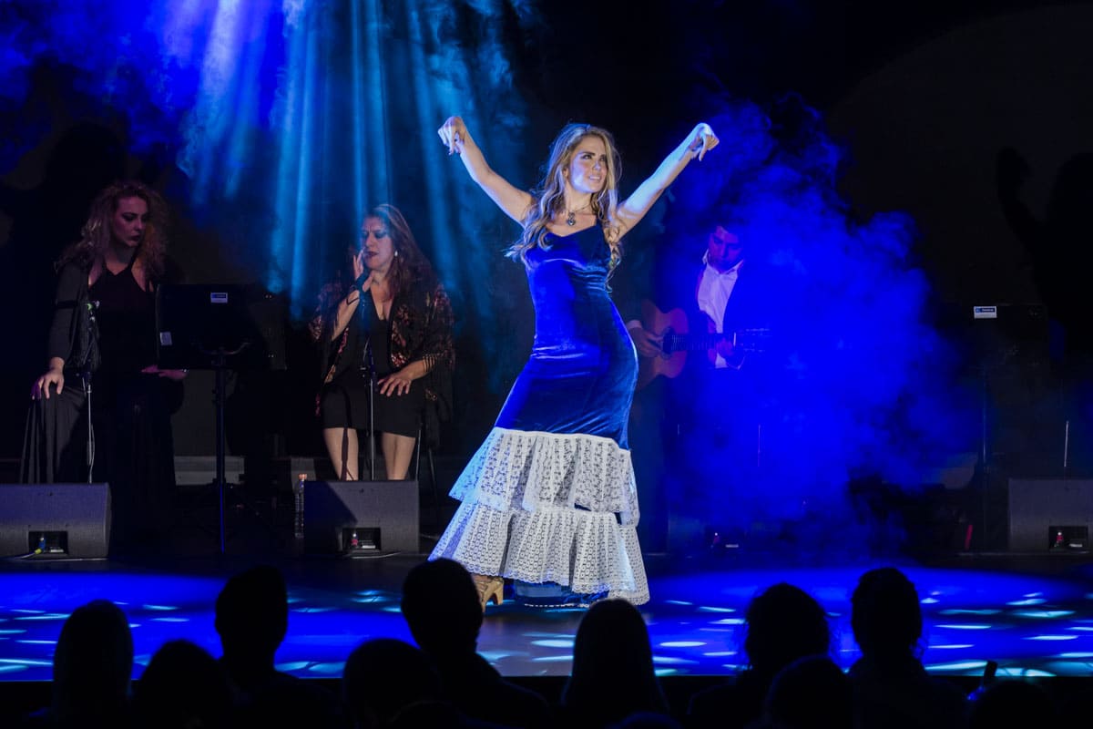 María Aliaga durante el décimo aniversario de Flamenco a la Mexicana / Foto: Esteban Torreblanca - Clase