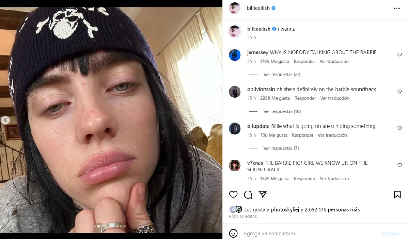 Instagram: @billieeilish