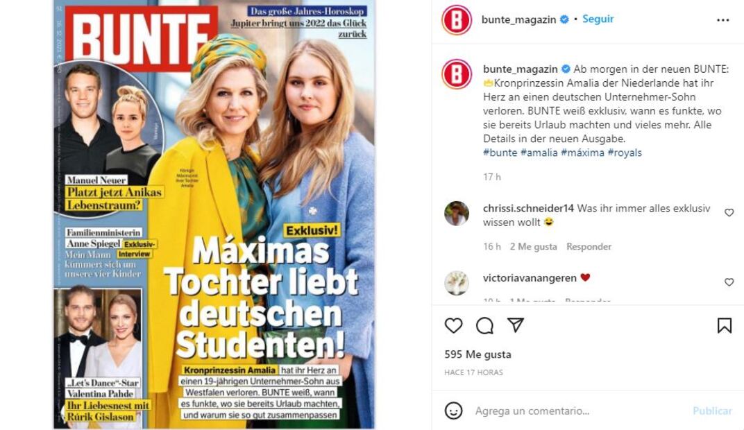 La princesa Amalia de Holanda ya tiene novio: es un alemán millonario