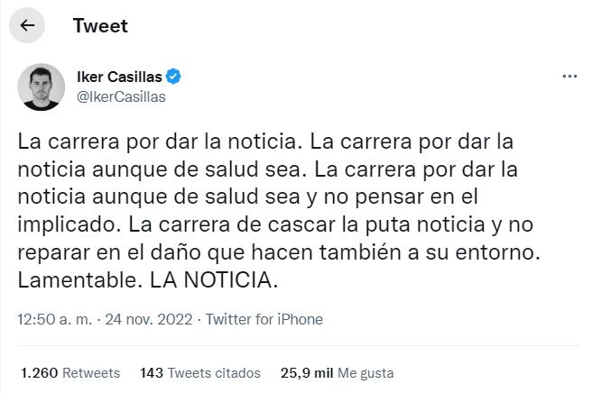 Sara Carbonero, exesposa de Iker Casillas, vuelve a ser operada luego de padecer cáncer de ovario