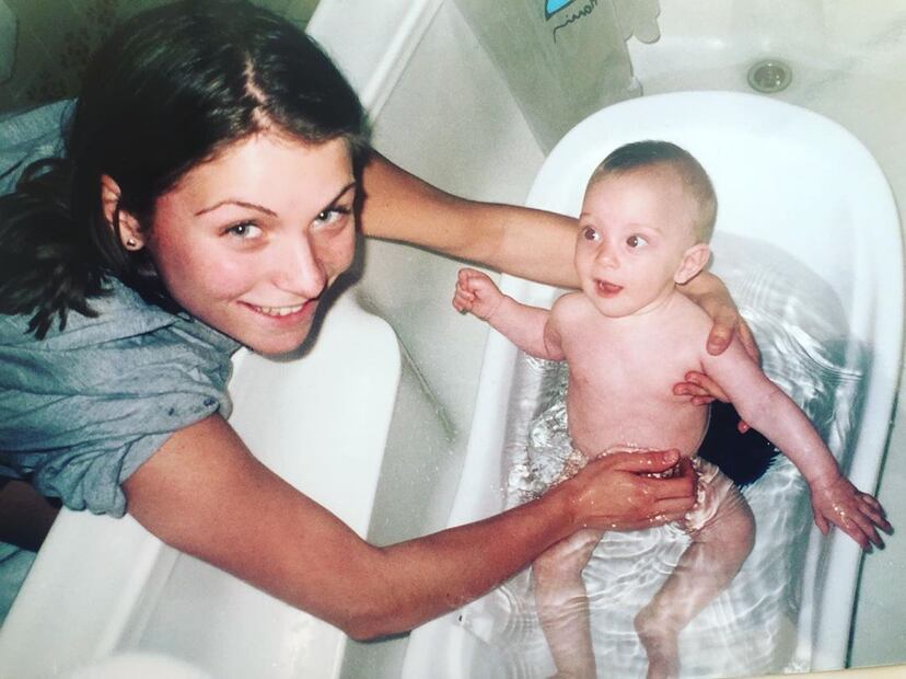 Foto: Ludwika Paleta celebra a su papá con una emotiva fotografía