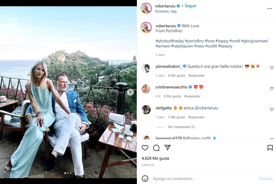 El empresario Elías Sacal presume nueva novia: la excantante Roberta Ruiu
