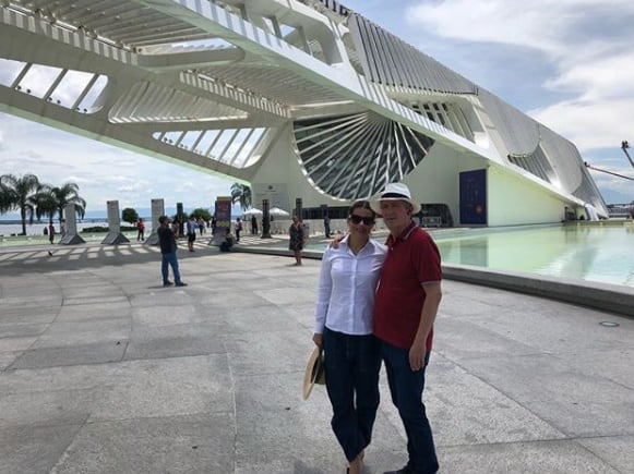 Jorge Vergara y Rossana Lerdo de Tejada de vacaciones en Brasil