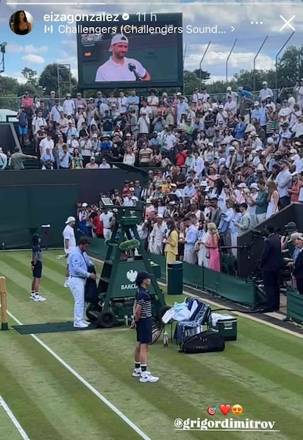 Eiza González presumio a Grigor Dimitrov en Instagram / Foto: Instagram @eizagonzalez
