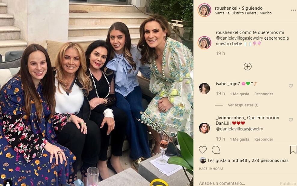 Dani Villegas, cuñada de Salma Hayek, disfruta de su baby shower