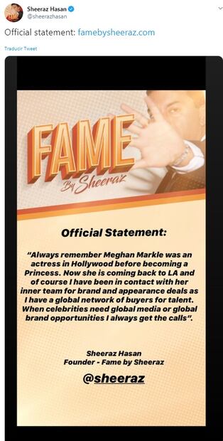 Meghan Markle y Harry de Sussex contratan a la misma agencia que hizo famosas al clan Kardashian