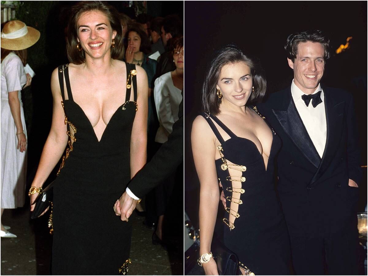 Elizabeth Hurley impacta con antigua foto ¡en topless!