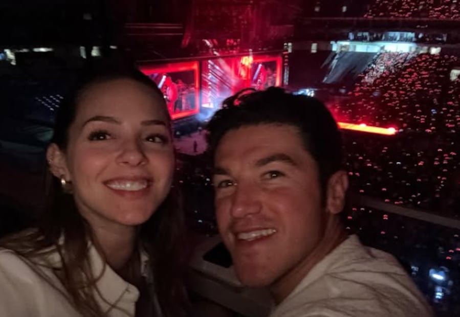 Mariana Rodríguez y Samuel García en el concierto de Shakira / Foto: Instagram