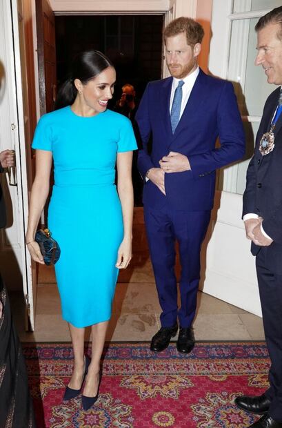 Meghan de Sussex regresó a Londres impactante y muy sonriente