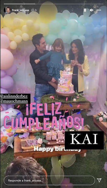 Aislinn Derbez y Mauricio Ochmann festejan juntos los 4 años de su hija