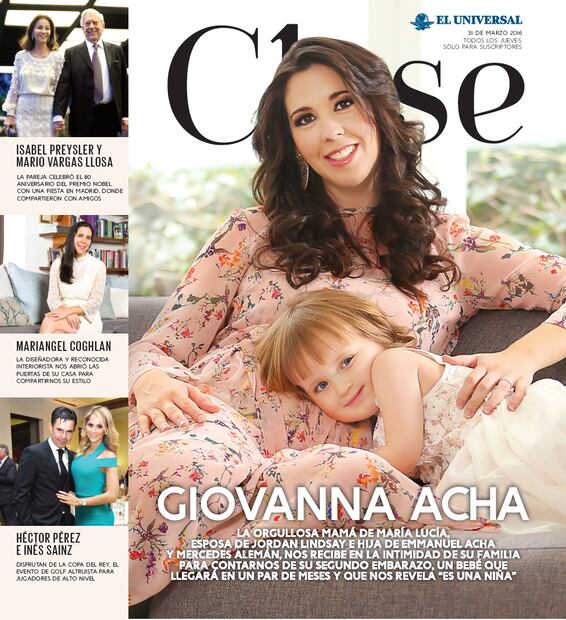 EXCLUSIVA: Giovanna Acha nos revela el sexo de su bebé