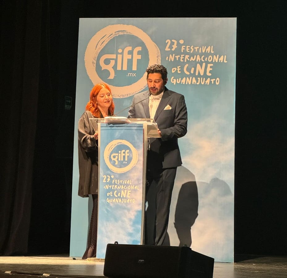 Diana Bovio presentó el homenaje a Joaquín Cosío en el Festival Internacional de Cine de Guanajuato / Foto: Cortesía