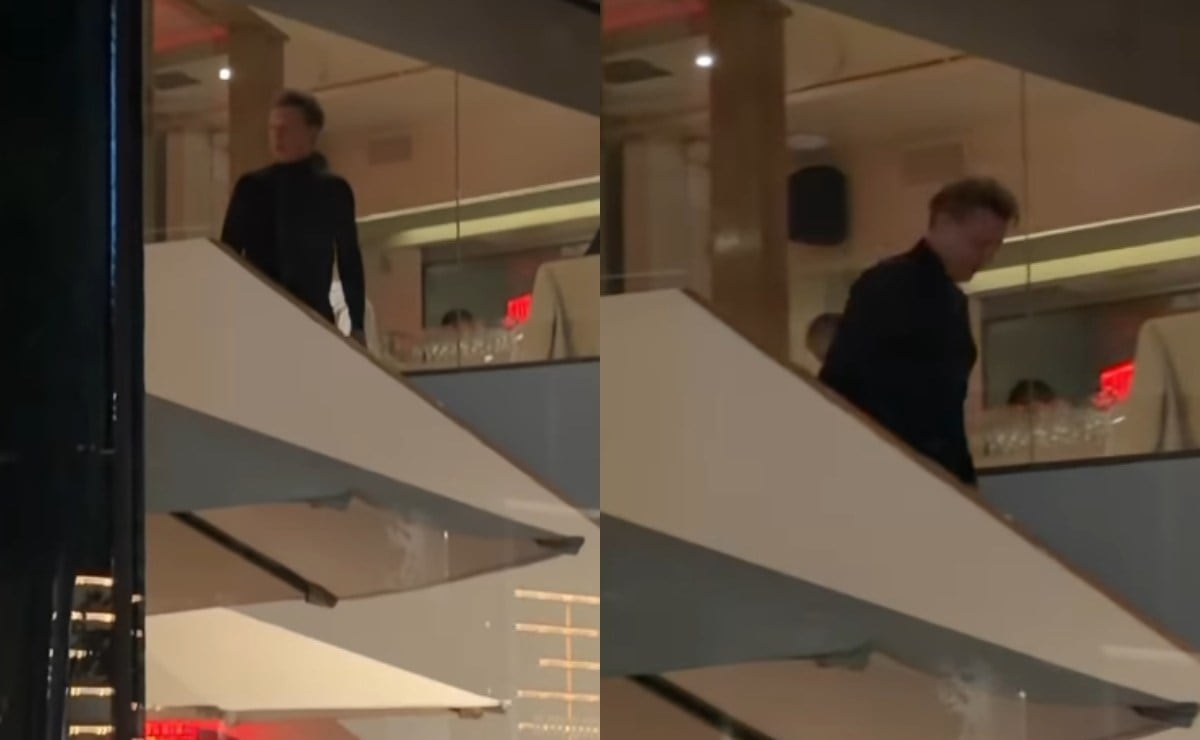 Luis Miguel captado en un famoso restaurante de Nueva York (Foto: Instagram @lizglezs)