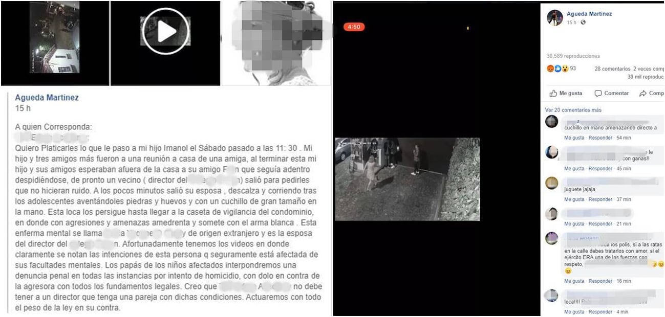 Acusan a mujer de amenazar a unos jóvenes con un cuchillo