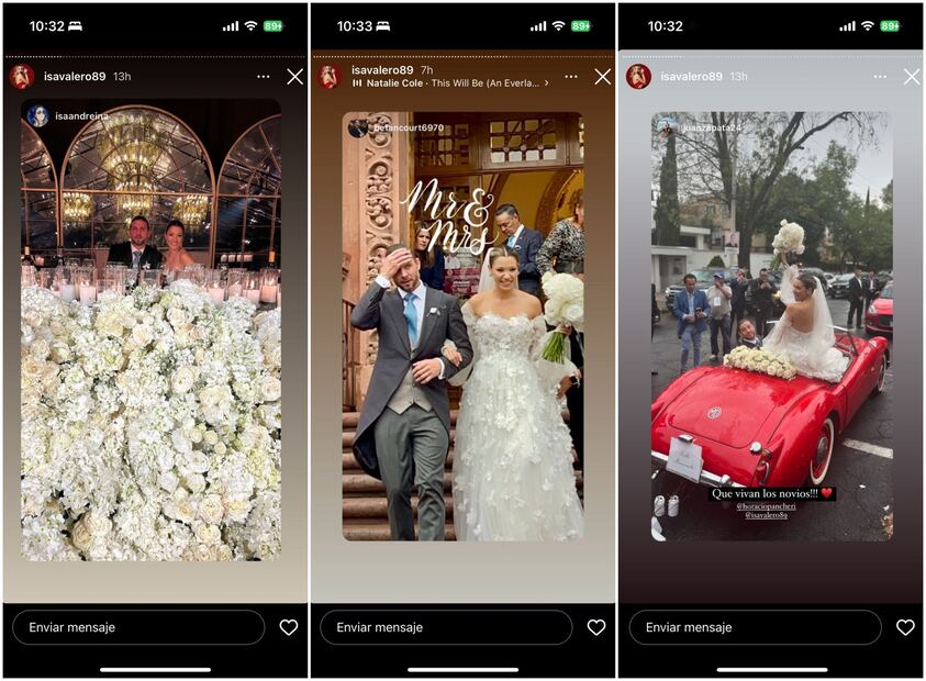 Boda Isa Valero y Horacio Pancheri//Instagram