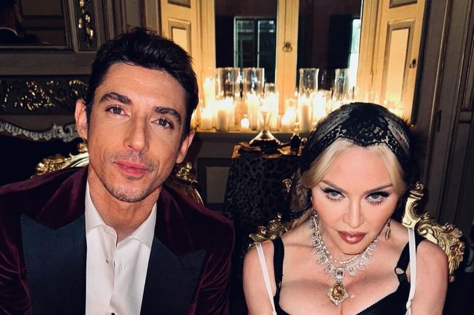 Alberto Guerra y Madonna se reencontraron en Milán para el desfile de Dolce & Gabbana / Fotos: Instagram