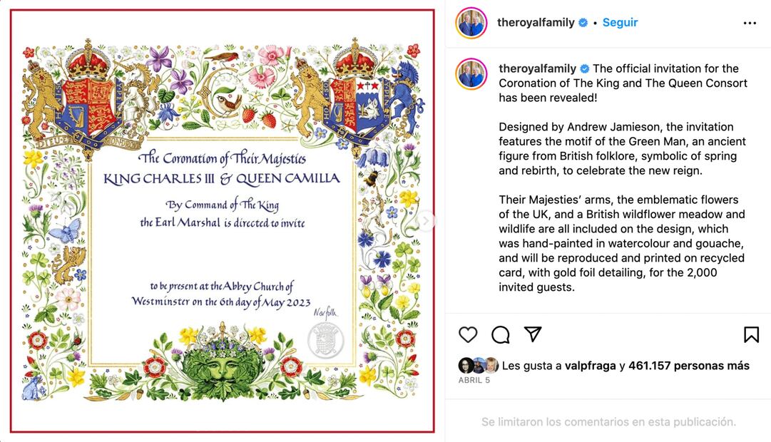 Los invitados a la coronación del rey Carlos III y la reina Camilla de Inglaterra