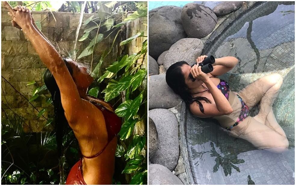 FOTO: Así luce Salma Hayek en bikini a sus 51 años