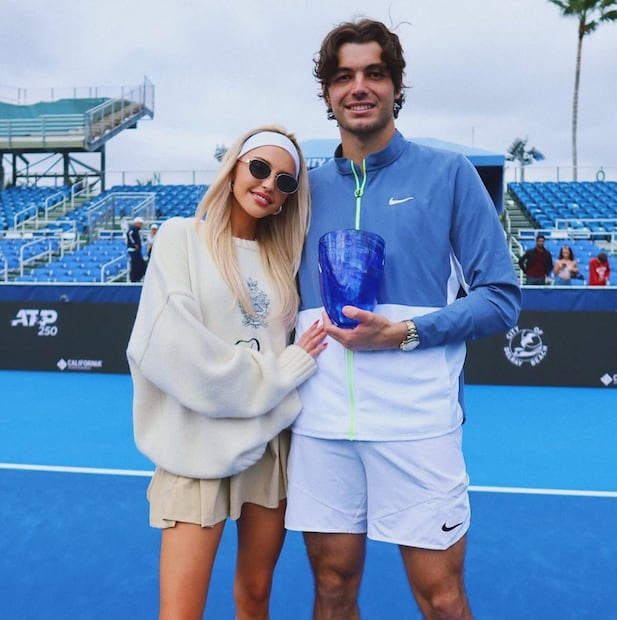 Morgan Riddle y Taylor Fritz / Foto: Instagram