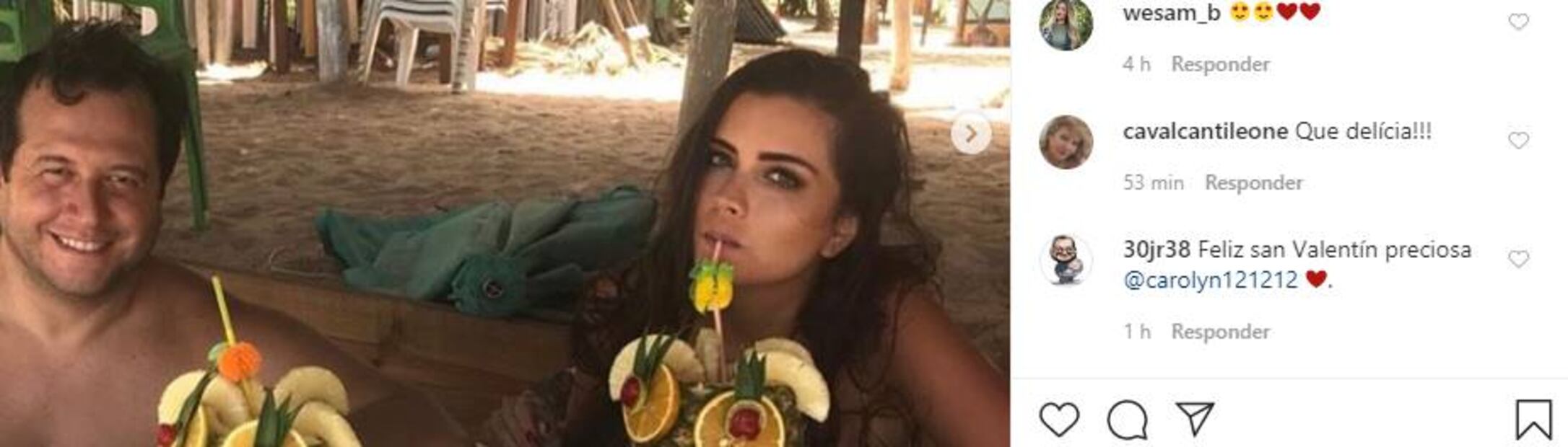 Así es felicitado el hijo de AMLO por su novia Carolyn Adams este 14 de febrero
