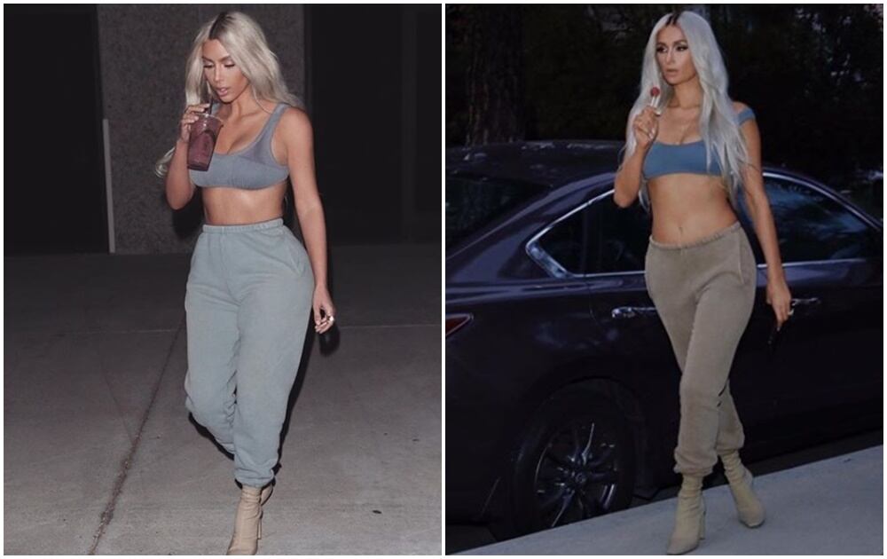 La espectacular transformación de Paris Hilton en Kim Kardashian
