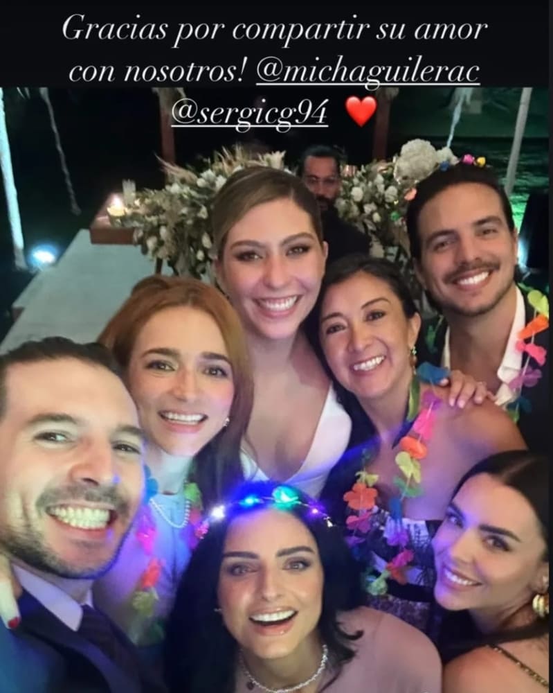 Aislinn Derbez en la boda de su hermana Mich / Instagram