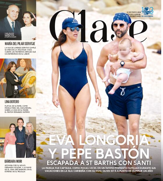 Eva Longoria y Pepe Bastón escapada a St. Barths con Santi 
